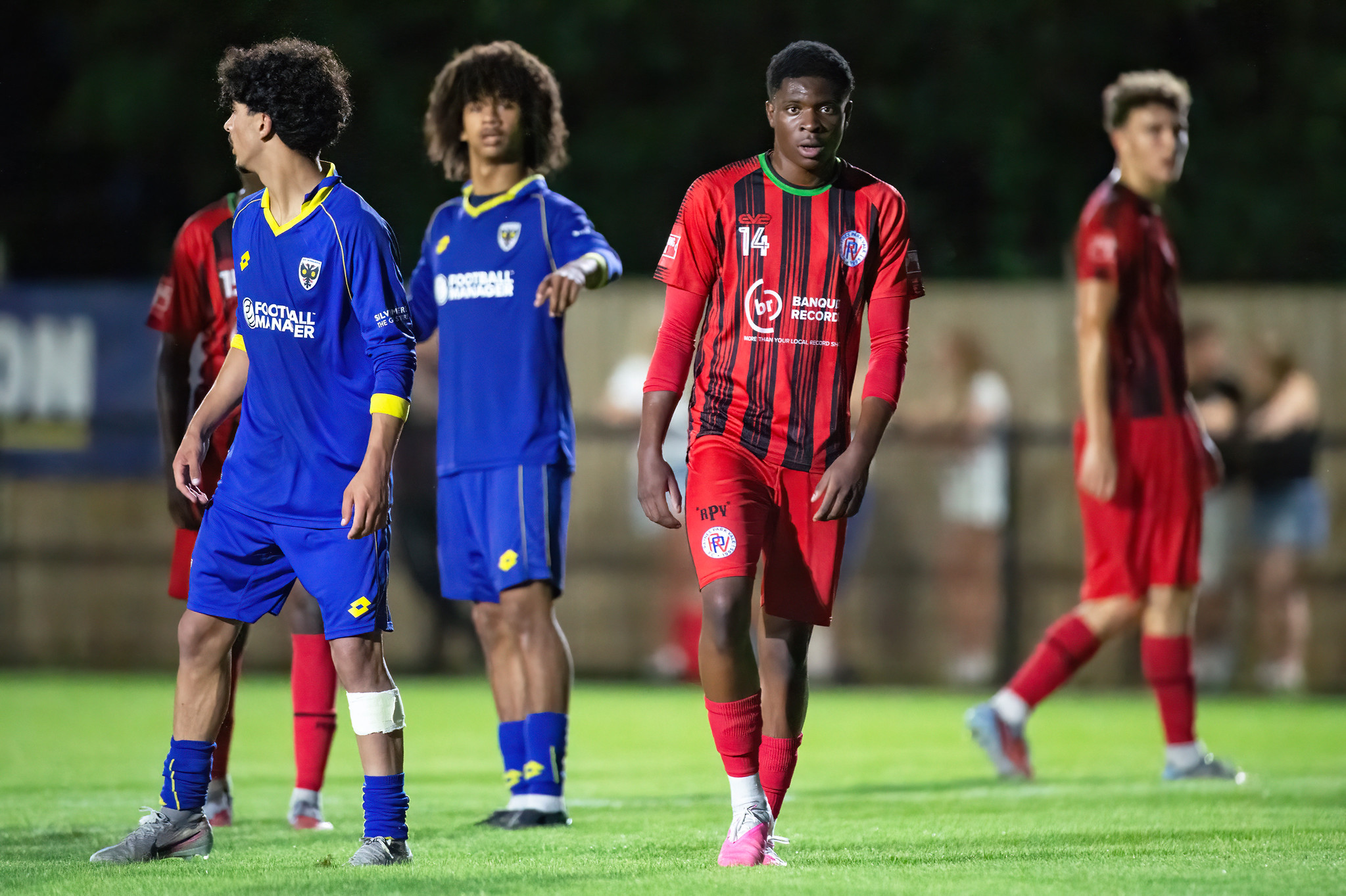 Raynes Park Vale players on the pitch